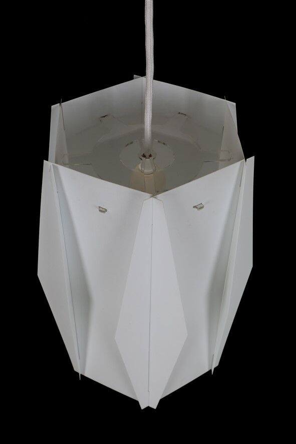 Rare set of 2 pendant lamps by Lars Schiøler for Hoyrup / Hoyruplight / 1960s-1970s