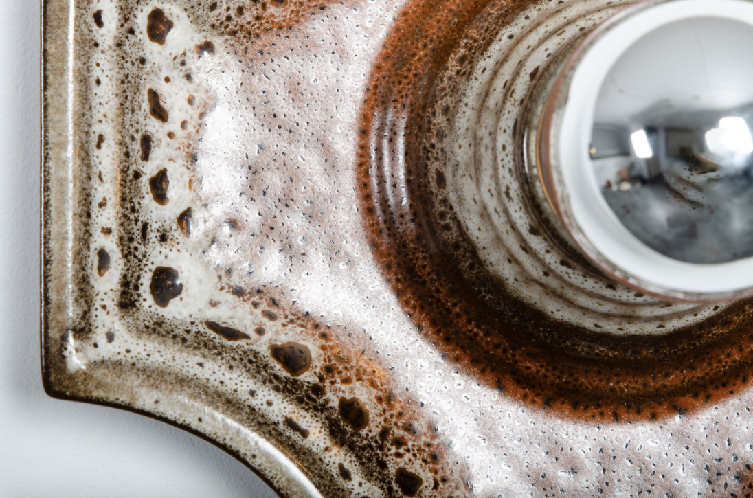 Fat Lava ceramic wall apply from Hustadt Leuchten 1970