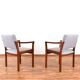Teak Danish Desk and Two Armchairs