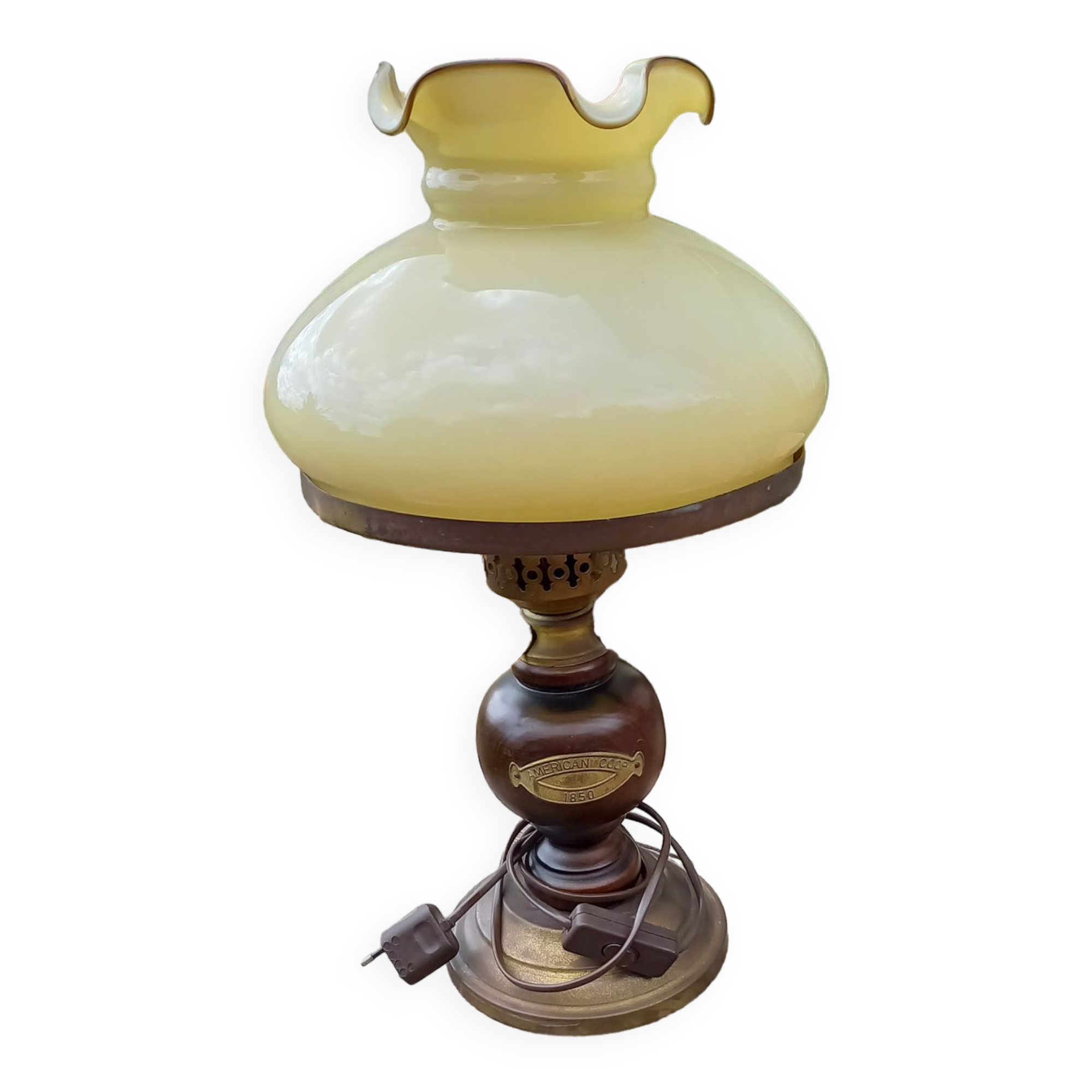 Table lamp American coop 1850