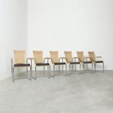 Six chaises à repas Tecta D20, années 1980