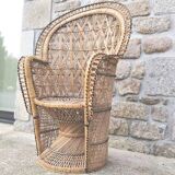Fauteuil Emmanuelle en osier
