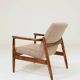Vintage Armchair by Edmund Homa GFM 64, Tweed Upholstery, Poland, 1960