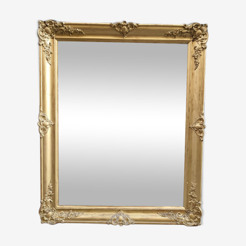 Mirror with mercury period Restoration in gilded wood nineteenth century