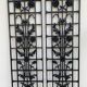 2 Art Nouveau / Art Deco grids art ironwork flower decoration