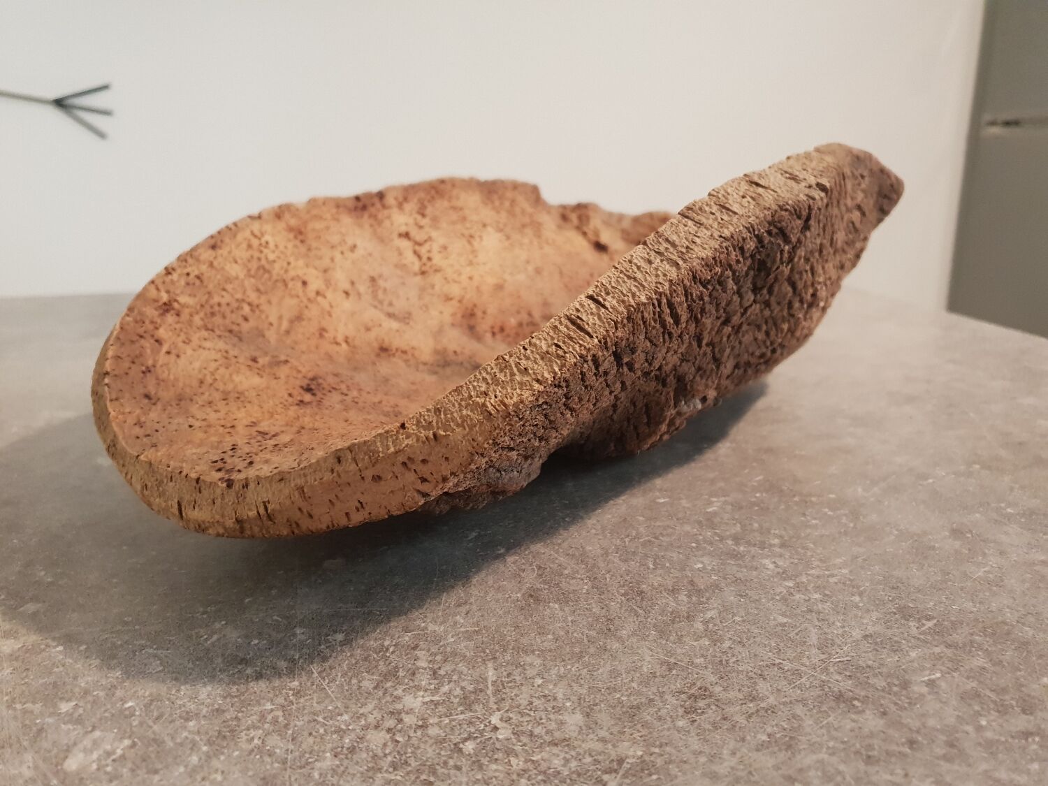 Vintage cork fruit bowl