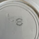 Flat plate old rooster earthenware Digoin Sarreguemines