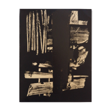 Pierre soulages: lithograph no. 9 - original lithograph