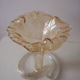 Murano blown glass corolla vase