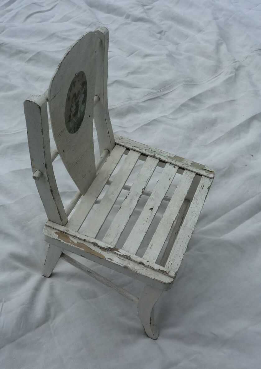 Old child wood chair