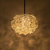 Small and Superb Pendant, Chrome and Crystal Glass by Kinkeldey, Germany, 1970