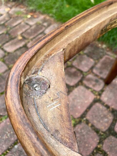 Complete set of pre-war THONET chairs.