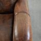 Armchair made of comfortable sheepskin leather in Art Deco design