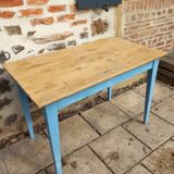 Old antique wooden bistro table