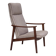 1970s, Danish highback armchair, furniture wool, teak wood, original.