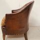 20th Century Art Deco Studded Leather Club Chair
