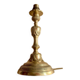 Bronze Lamp Base with Draped Decor Louis XVI Style