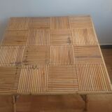 Table low rattan bamboo