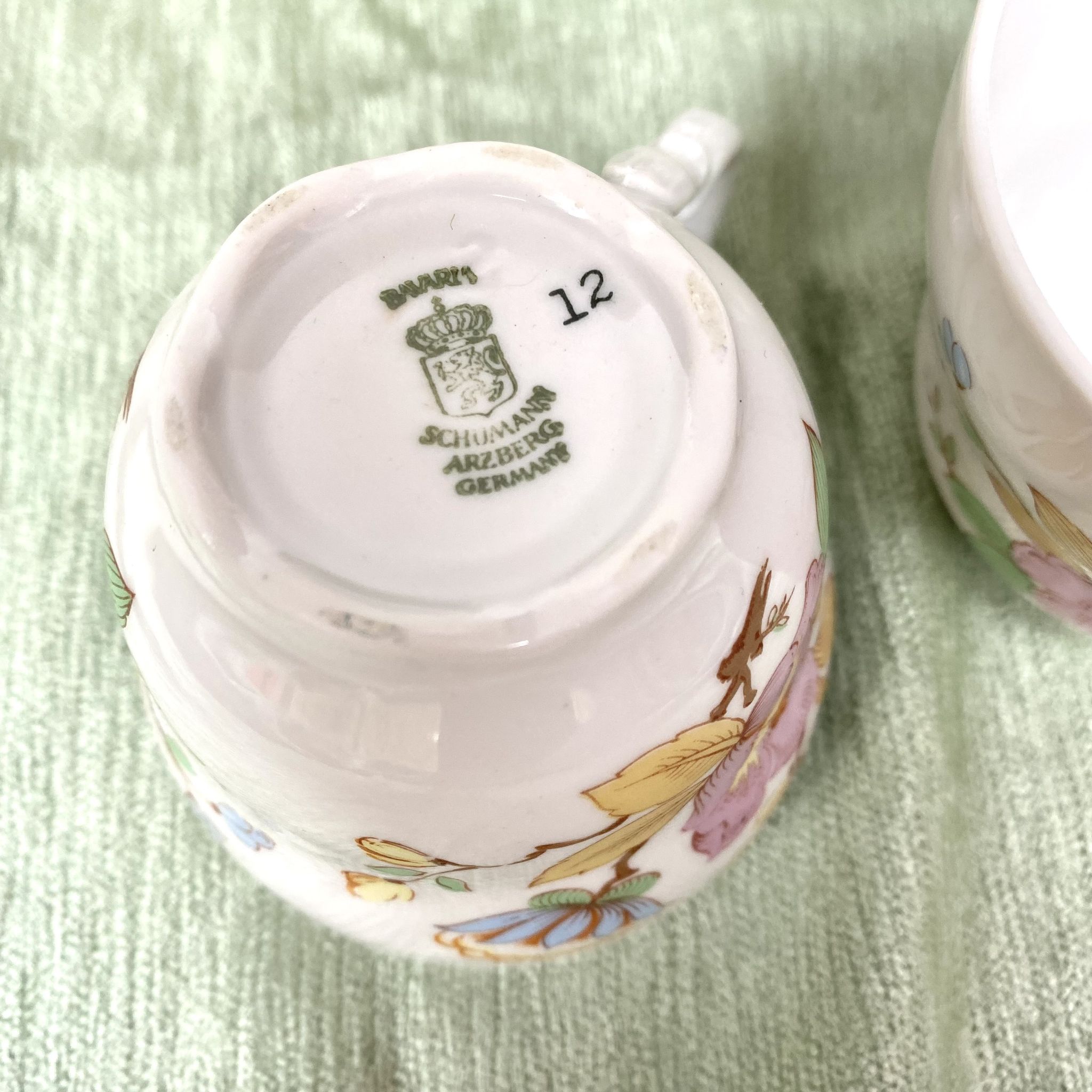 Tasses en porcelaine fine Bavaria