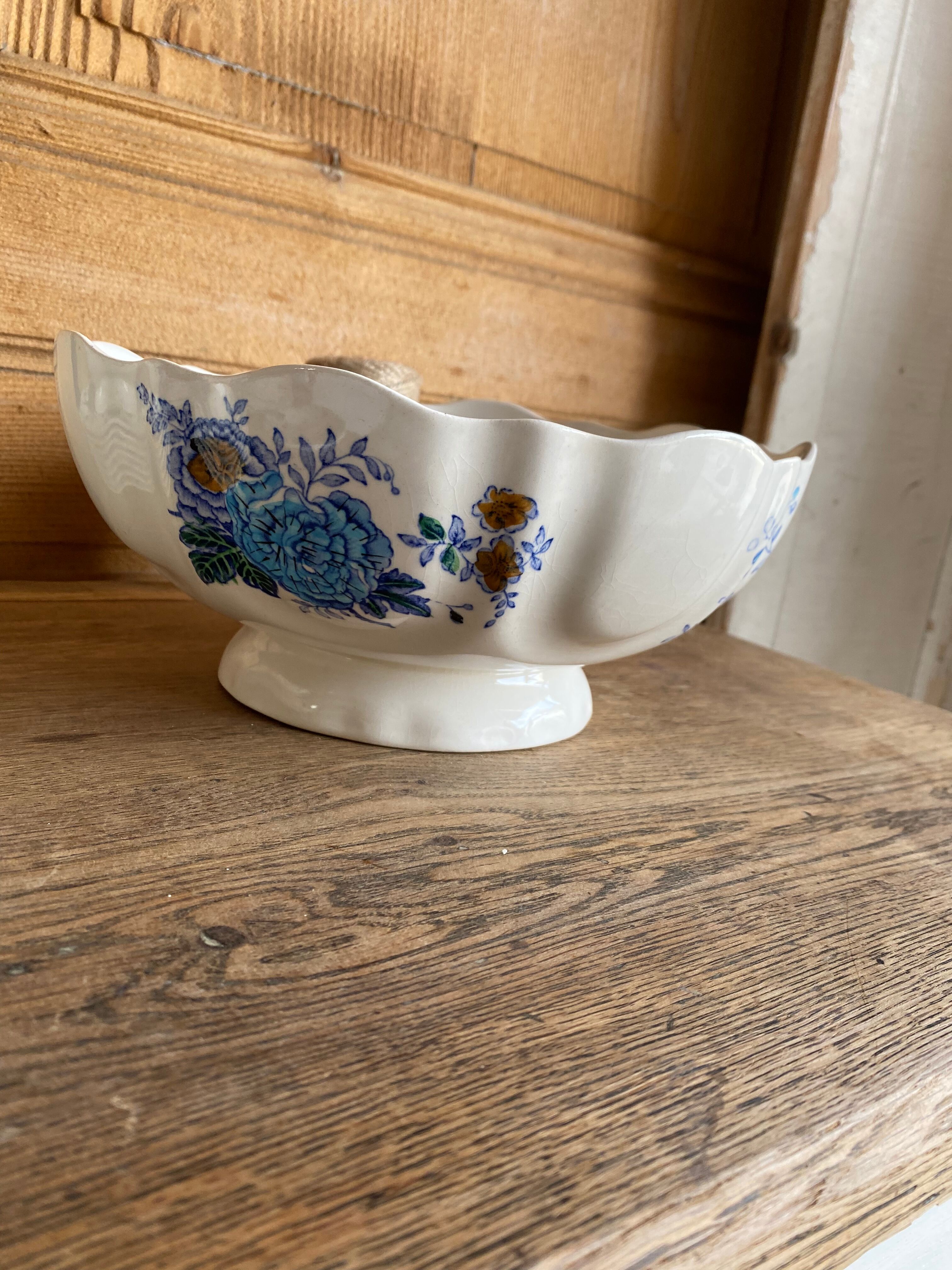 Set of 8 flat plates Mason's Belvedere flowers
