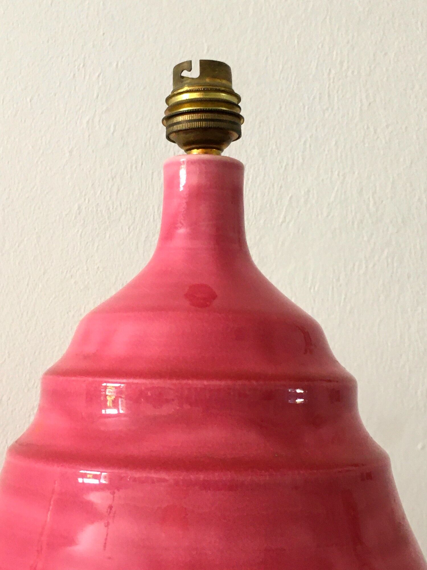 Vintage ceramic lamp signed B. Pichon 70s