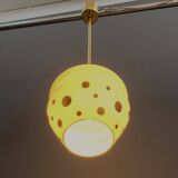 White with black dots pendant lamp 1960s