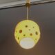 White with black dots pendant lamp 1960s