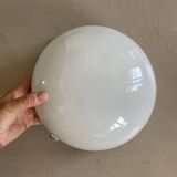 Large opaline wall or ceiling light D24cm