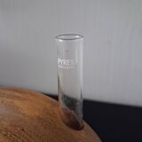 Turned wooden donut soliflore vase