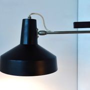 Black metal multi-adjustable wall lamp for Hiemstra Evolux, 1960's