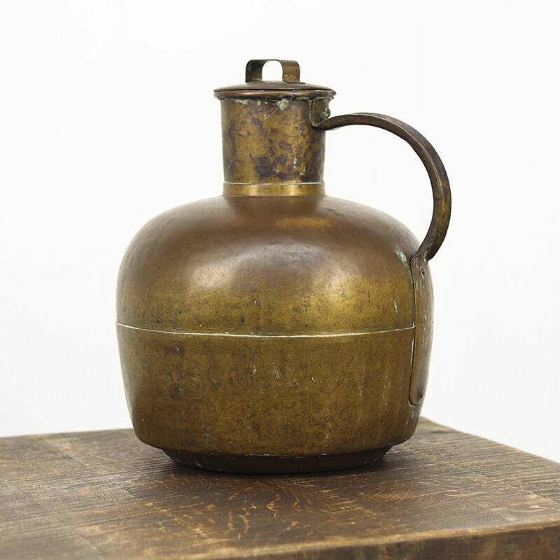 Early 19th century Antique copper milk can