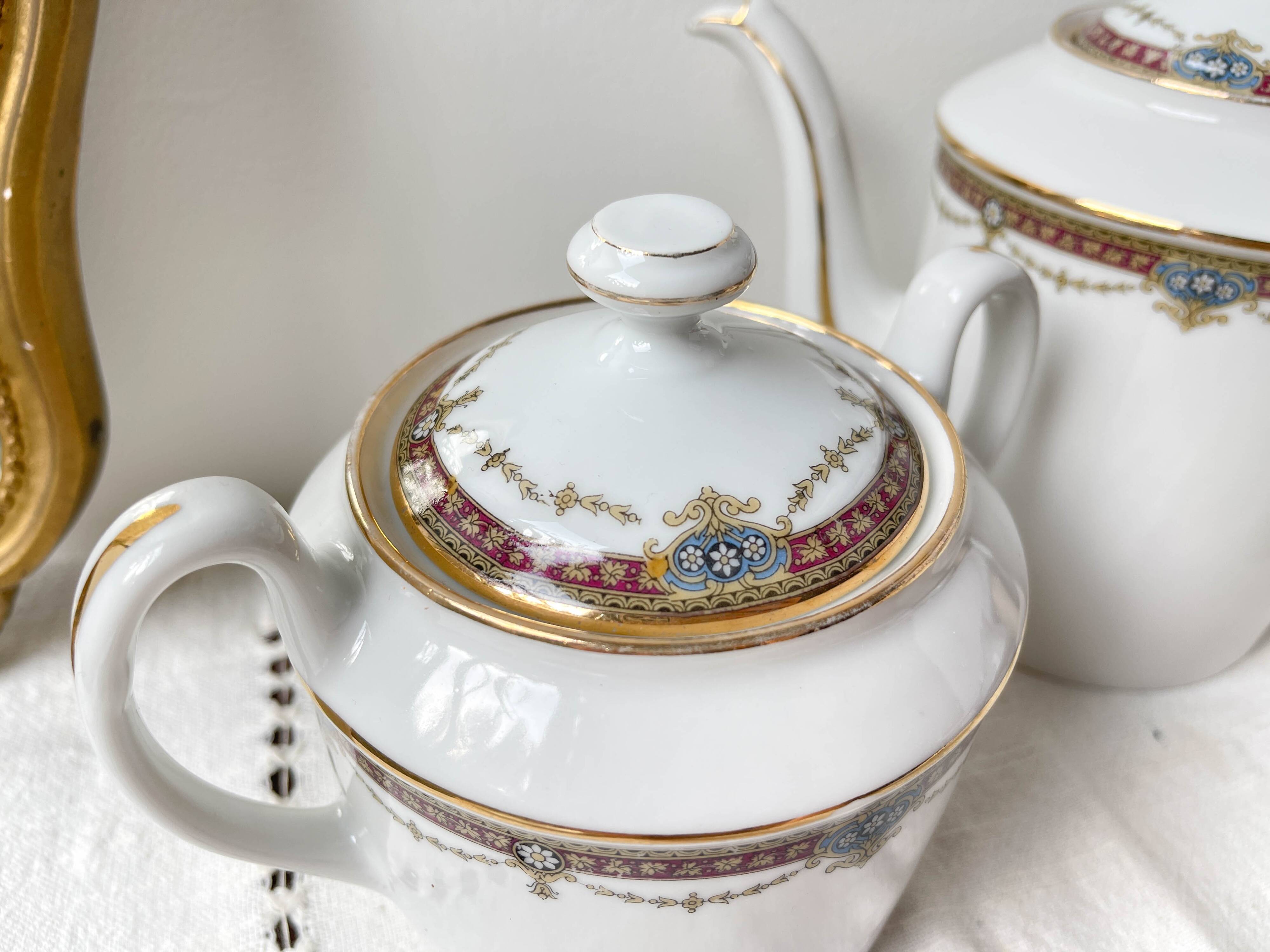 UML France Vintage Porcelain Tea Coffee Set for 2 People