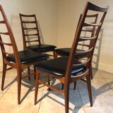 Set of 6 Scandinavian chairs in Teak "Lis" by Niels Koefoed, Circa 60's