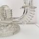 Czechoslovak moulded glass candlestick