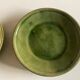 Set de 4 assiettes en terre vernissée verte de Biot 1960