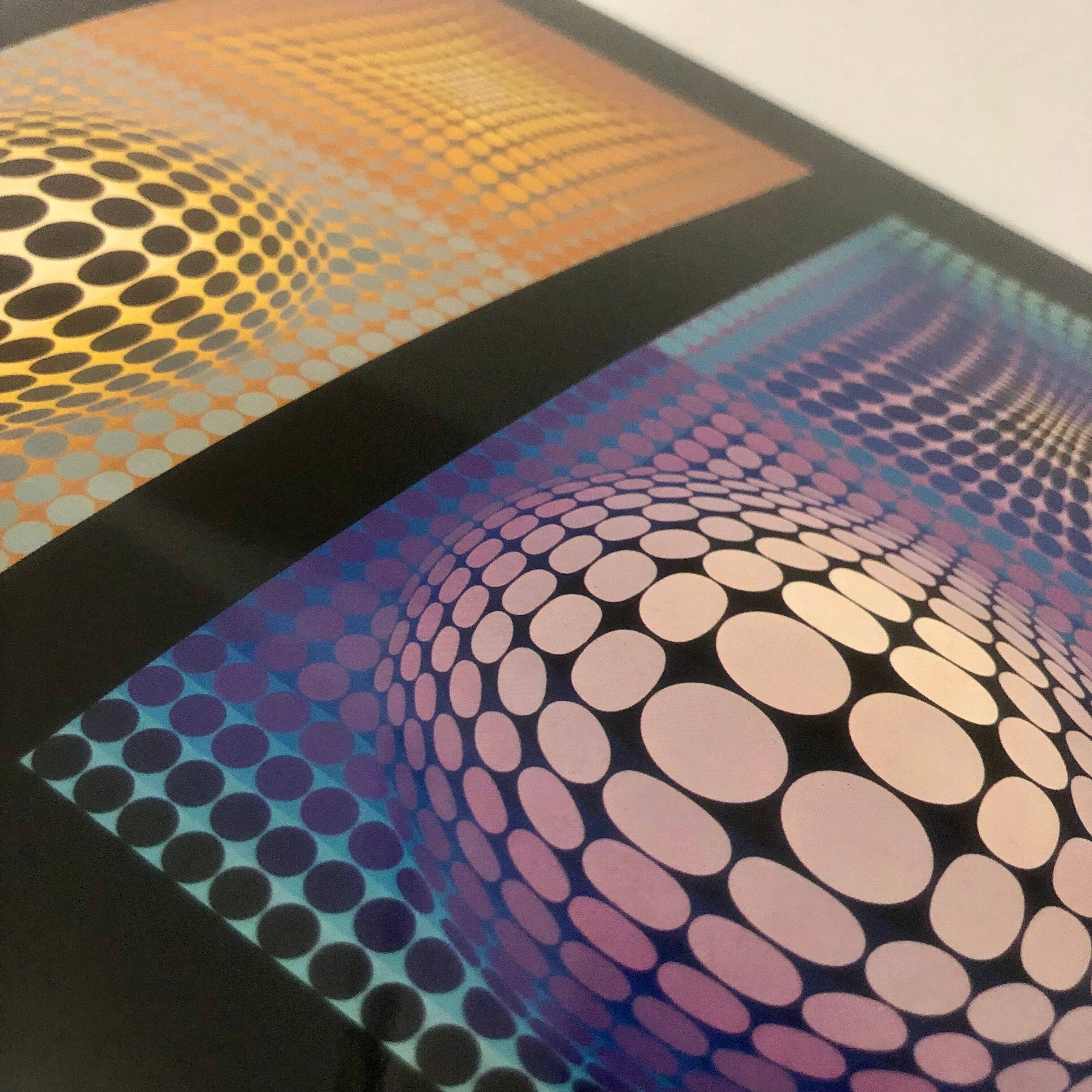 Complete portfolio (8 plates) from 1975 - Universal structures of the checkerboard - Victor Vasarely