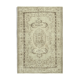 Handmade antique oriental beige carpet 186 cm x 265 cm