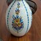 Boch La Louvière vase with a floral decoration in cracked faience