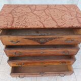 Art Deco walnut commode