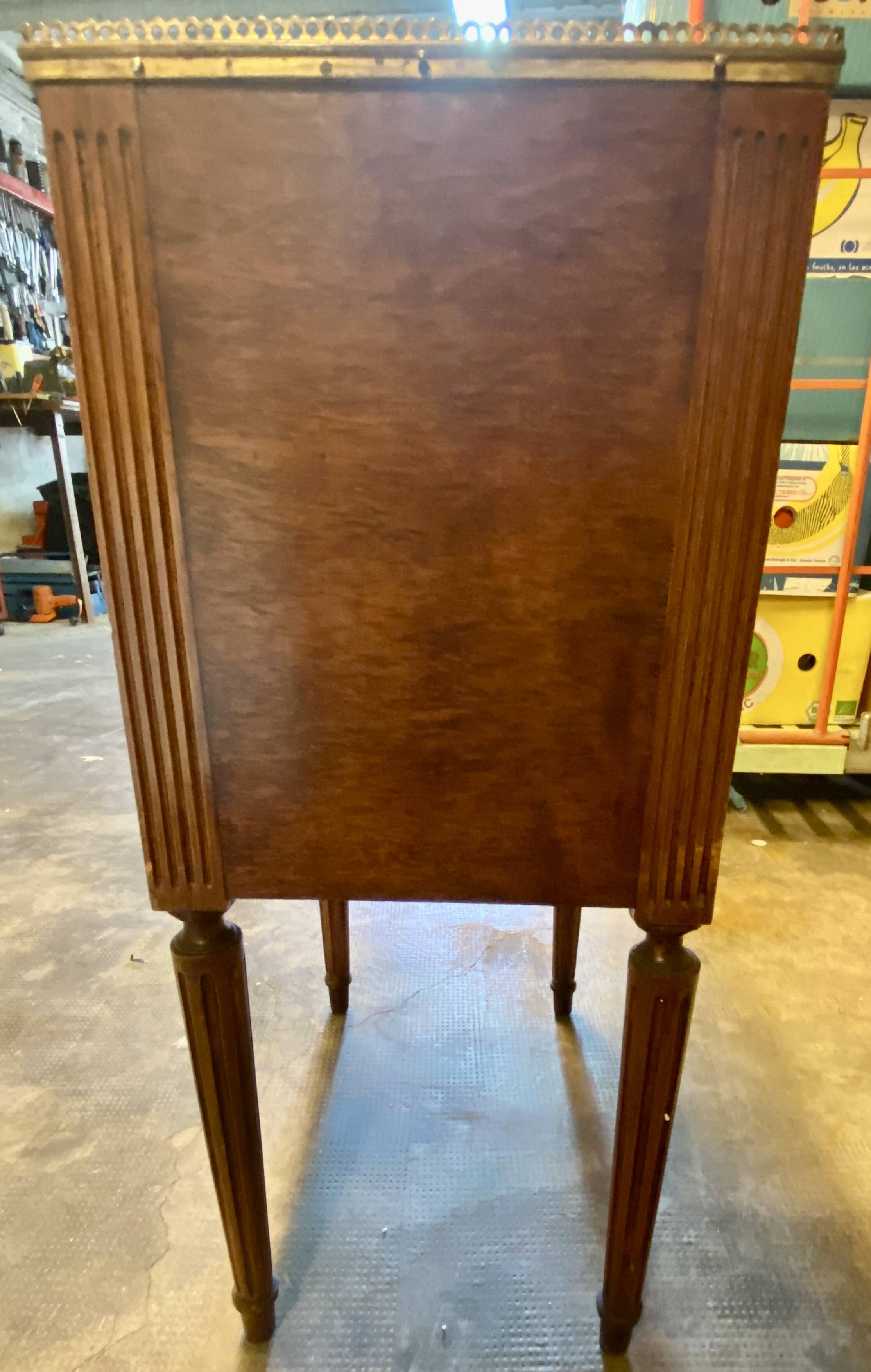 Louis XVI style bedside chiffonier