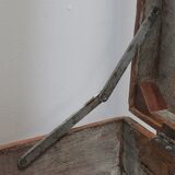 Massive ash chest and iron handles - mid-19th century