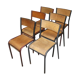 Lot de 6 chaises Mullca