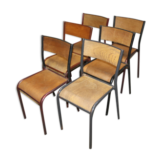 Lot of 6 Mullca chairs