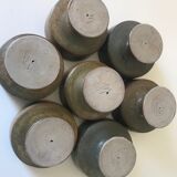 Lot cups or bowls by Jacques Lacheny vintage sandstone