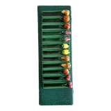 12 ceramic fruit knife holders.
