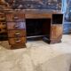 Glass tray desk