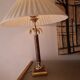 80's tortoiseshell palm tree lamp