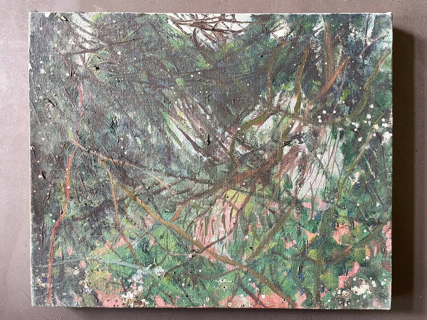 Vintage 70s landscape painting