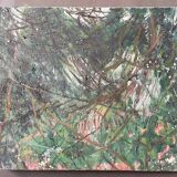 Vintage 70s landscape painting