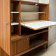 Vintage Scandinavian high buffet in Zebrano.